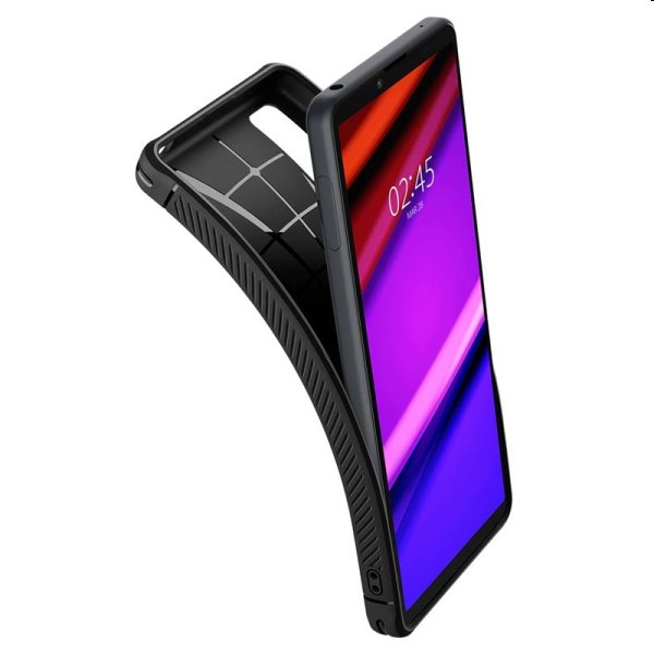 Puzdro Spigen Rugged Armor pre Sony Xperia 10 IV, čierne Puzdro Spigen Rugged Armor pre Sony Xperia 10 IV, čierne