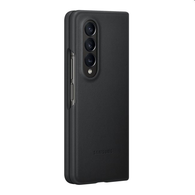 Knižkové puzdro Standing Leather Cover pre Samsung Galaxy Z Fold4, čierna Knižkové puzdro Standing Leather Cover pre Samsung Galaxy Z Fold4, čierna