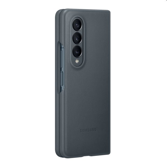 Knižkové puzdro Standing Leather Cover pre Samsung Galaxy Z Fold4, šedá Knižkové puzdro Standing Leather Cover pre Samsung Galaxy Z Fold4, šedá
