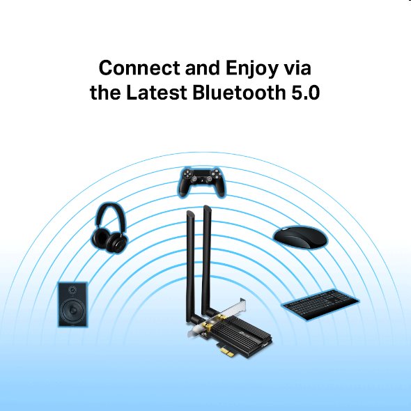 tp-link Archer TX50E, "AX3000 Dual Band Wi-Fi 6 Bluetooth 5.0 PCI Express AdapterSPEED: