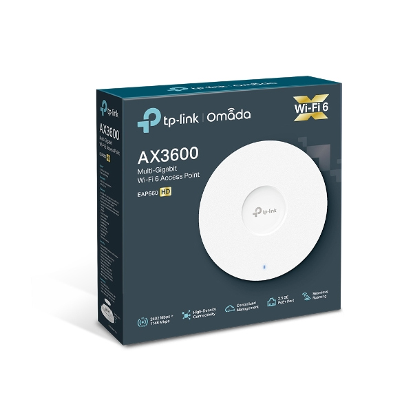 tp-link EAP660 HD, AX3600 Ceiling Mount Dual-Band Wi-Fi 6 Access Point