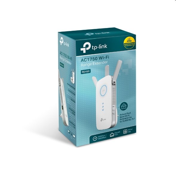 TP-Link RE450 dvojpásmový bezdrôtový nástenný zosilňovač TP-Link RE450 dvojpásmový bezdrôtový nástenný zosilňovač