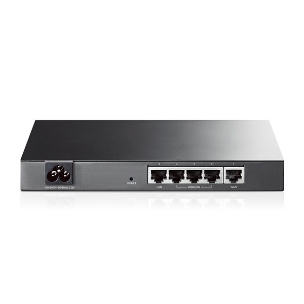 tp-link TL-R470T+, 5 port Fast Ethernet Multi-Wan Router for SMB, Configurable WAN/LAN Ports up to 4 Wan ports, 1U/13" tp-link TL-R470T+, 5 port Fast Ethernet Multi-Wan Router for SMB, Configurable WAN/LAN Ports up to 4 Wan ports, 1U/13"