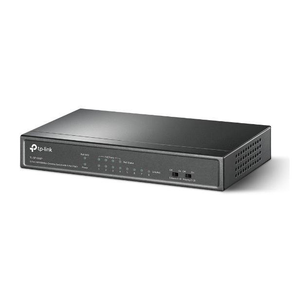 TP-Link TL-SF1008P, 8 portov sieťový switch mini stolný TP-Link TL-SF1008P, 8 portov sieťový switch mini stolný