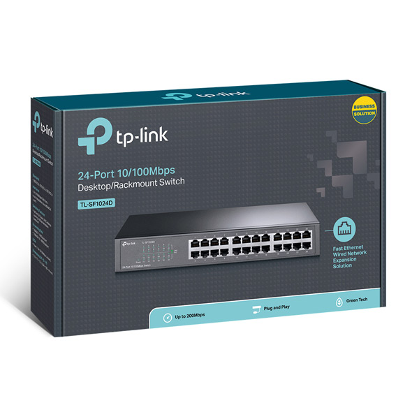 TP-Link TL-SF1024D, 24 portov Rack Switch