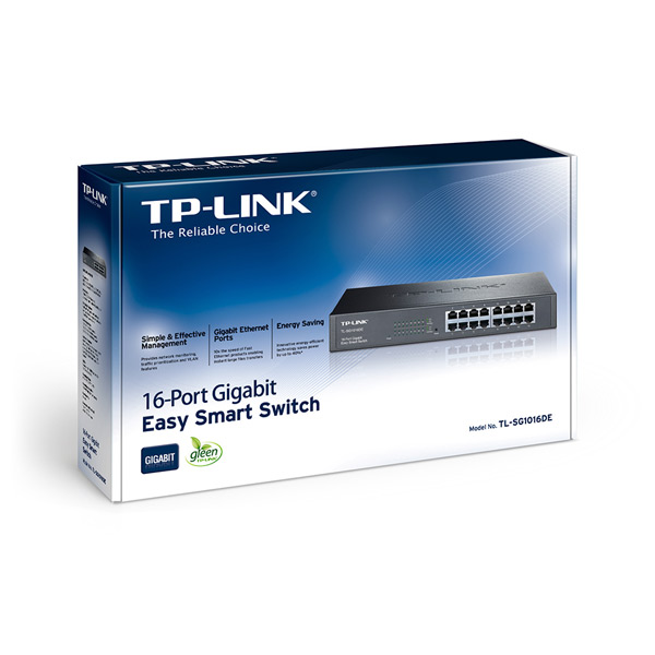 TP-Link TL-SG1016DE 16 Portov gigabitový inteligentný sieťový switch TP-Link TL-SG1016DE 16 Portov gigabitový inteligentný sieťový switch