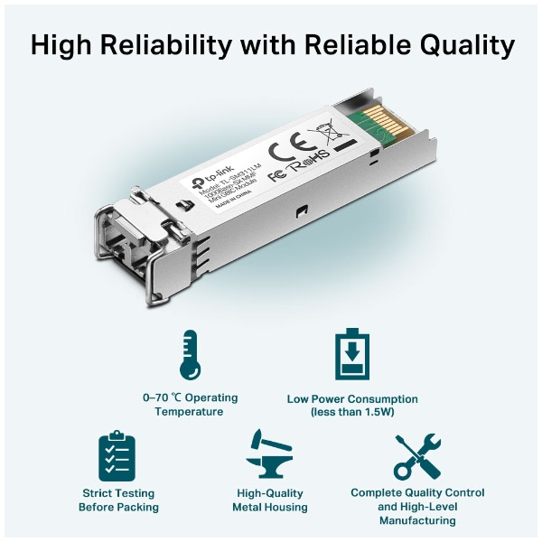 TP-Link TL-SM311LM, SFP MiniGBIC vysielací modul TP-Link TL-SM311LM, SFP MiniGBIC vysielací modul