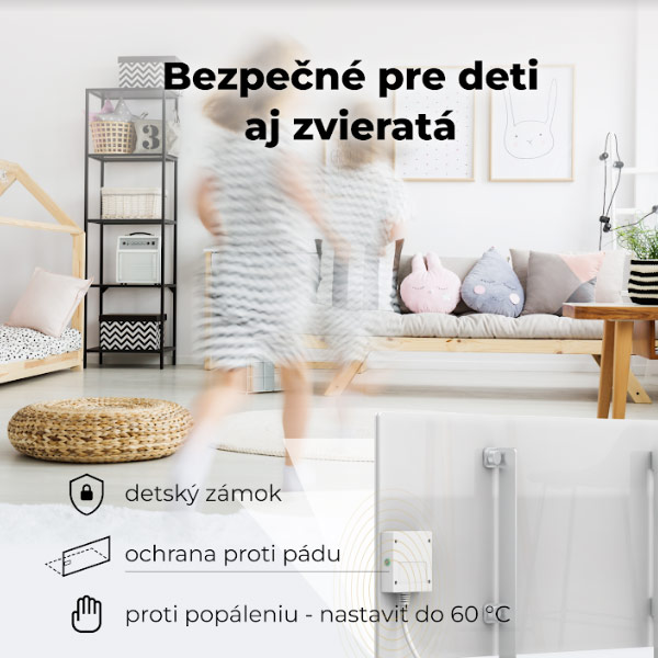 Aeno Premium Eco infračervený ohrievač AGH0001S, biely