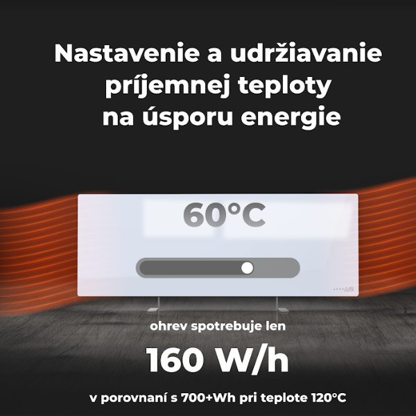 Aeno Premium Eco infračervený ohrievač AGH0001S, biely