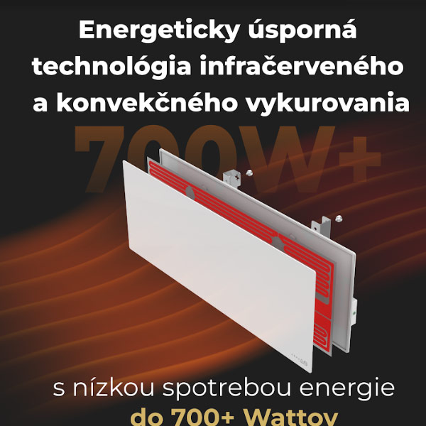 Aeno Premium Eco infračervený ohrievač AGH0001S, biely