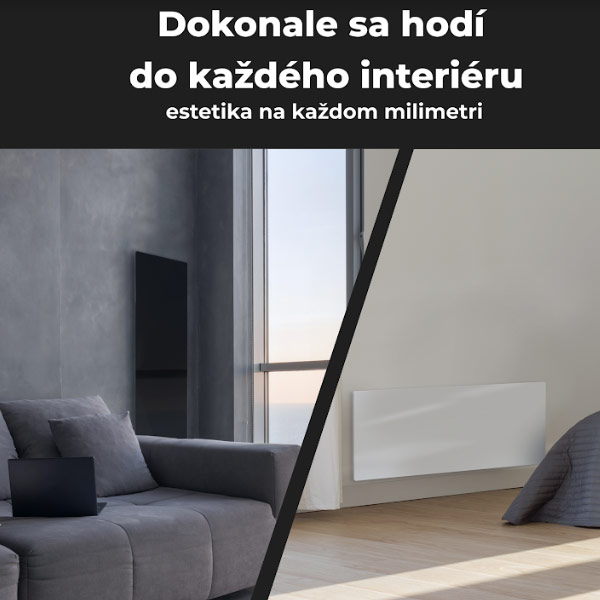 Aeno prémiový eko Smart ohrievač, čierny