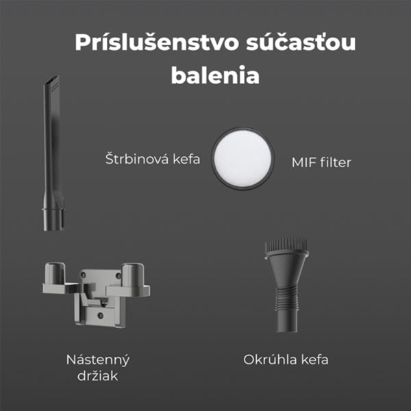 Aeno Tyčový vysávač SC1, čierny Aeno Tyčový vysávač SC1, čierny