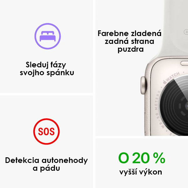 Apple Watch SE GPS 44mm strieborná , hliníkové puzdro so športovým remienkom biela Apple Watch SE GPS 44mm strieborná , hliníkové puzdro so športovým remienkom biela