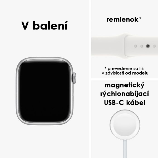 Apple Watch Series 8 GPS 41mm hviezdna biela , hliníkové puzdro so športovým remienkom hviezdna biela