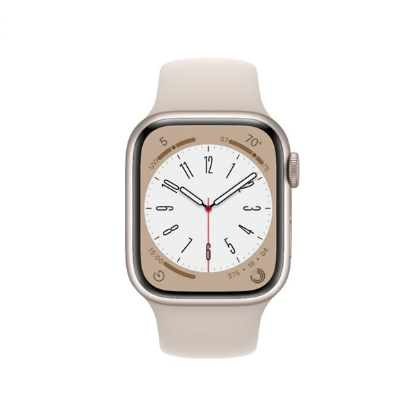 Apple Watch Series 8 GPS 41mm hviezdna biela , hliníkové puzdro so športovým remienkom hviezdna biela