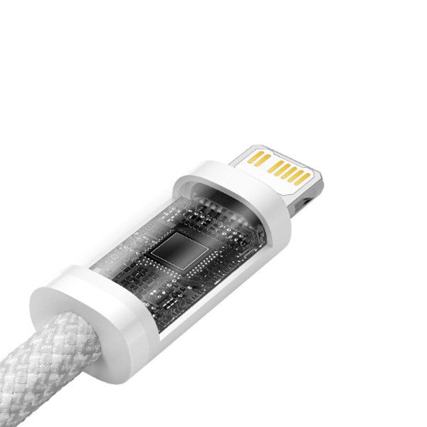 Baseus rýchlo nabíjací dátový kábel USB-C/Lightning 2 m, biely Baseus rýchlo nabíjací dátový kábel USB-C/Lightning 2 m, biely