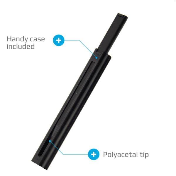 FIXED stylus Pin pre dotykové displeje s puzdrom, čierna FIXED stylus Pin pre dotykové displeje s puzdrom, čierna