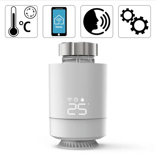 Hama SMART termostatická hlavica pre reguláciu vykurovania Hama SMART termostatická hlavica pre reguláciu vykurovania