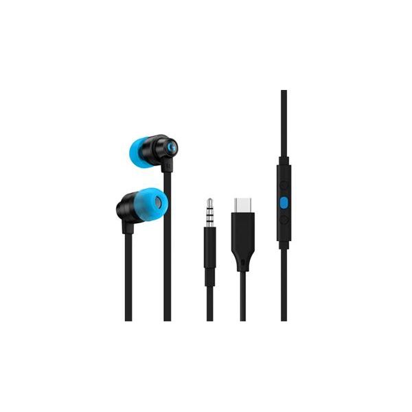 Logitech G333 - herné slúchadlá do uší, 3,5mm + USB-C, čierne