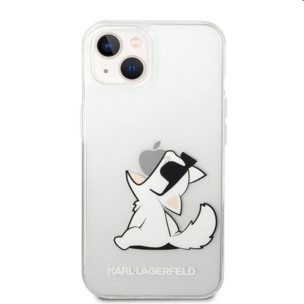 Zadný kryt Karl Lagerfeld PC/TPU Choupette Eat for Apple iPhone 14 Plus, transparentná