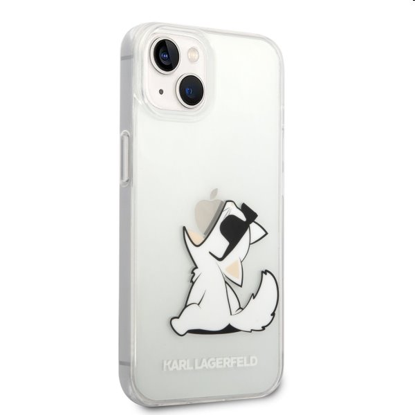 Zadný kryt Karl Lagerfeld PC/TPU Choupette Eat for Apple iPhone 14 Plus, transparentná