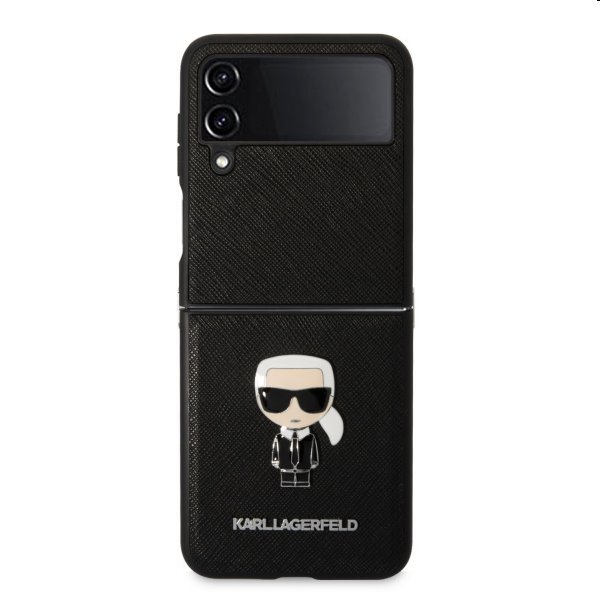 Puzdro Karl Lagerfeld PU Saffiano Ikonik for Samsung Galaxy Z Flip4, čierne Puzdro Karl Lagerfeld PU Saffiano Ikonik for Samsung Galaxy Z Flip4, čierne