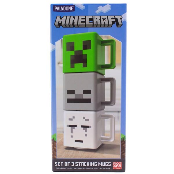 Šálky Minecraft Stacking Mugs x3