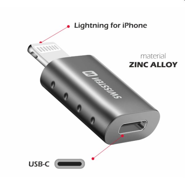Swissten OTG adapter Lightning/USB-C Swissten OTG adapter Lightning/USB-C