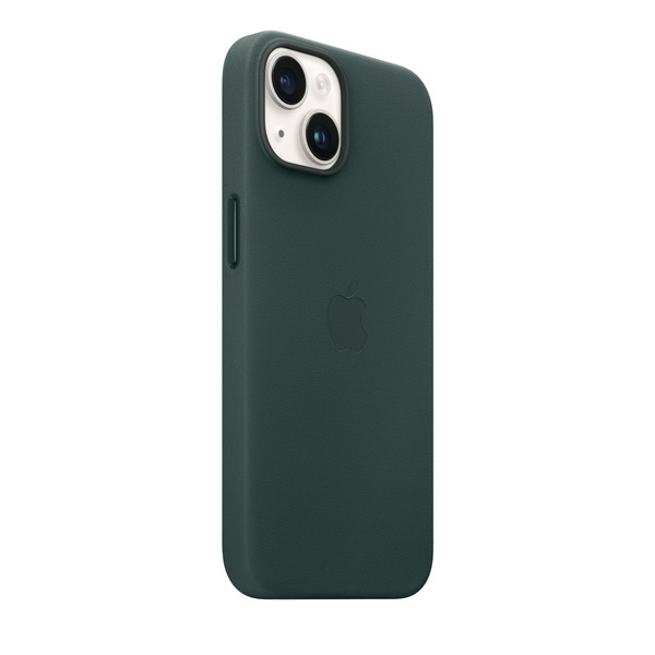 Kožený zadný kryt Apple iPhone 14 s MagSafe, píniovo zelená