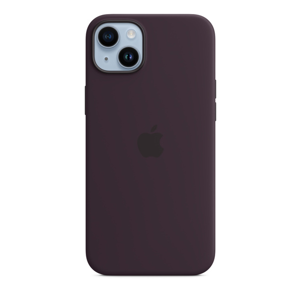 Silikónový zadný kryt pre Apple iPhone 14 Plus s MagSafe, bazovo fialová