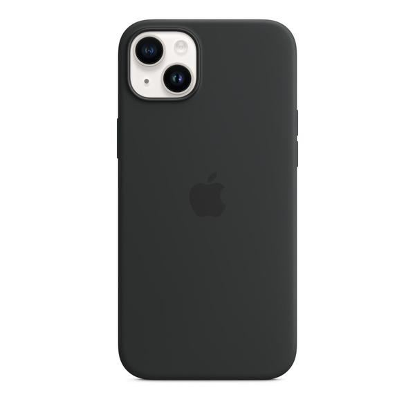 Silikónový zadný kryt pre Apple iPhone 14 Plus s MagSafe, polnočná