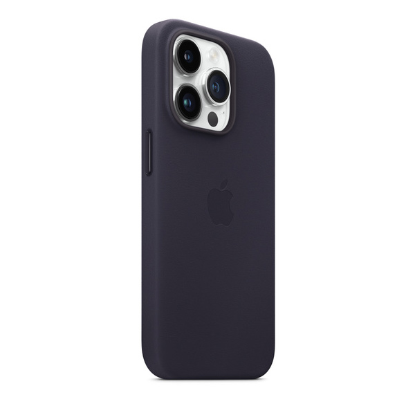 Kožený zadný kryt pre Apple iPhone 14 Pro s MagSafe, atramentovo fialová Kožený zadný kryt pre Apple iPhone 14 Pro s MagSafe, atramentovo fialová