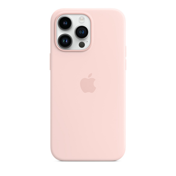 Silikónový zadný kryt pre Apple iPhone 14 Pro Max s MagSafe, kriedovo-ružová