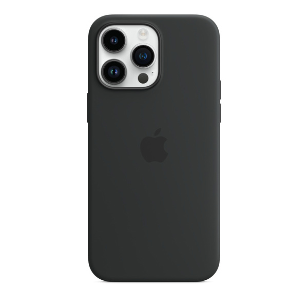 Silikónový zadný kryt pre Apple iPhone 14 Pro Max s MagSafe, polnočná