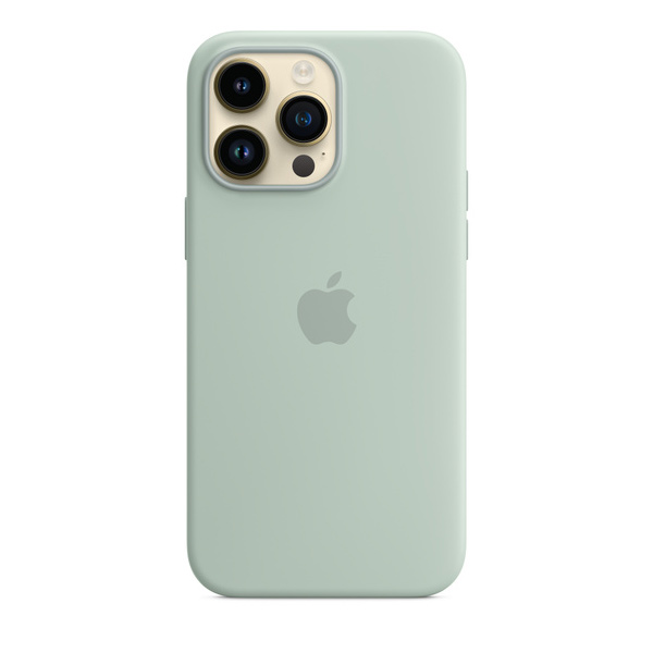 Silikónový zadný kryt pre Apple iPhone 14 Pro Max s MagSafe, dužnatkovo modrá