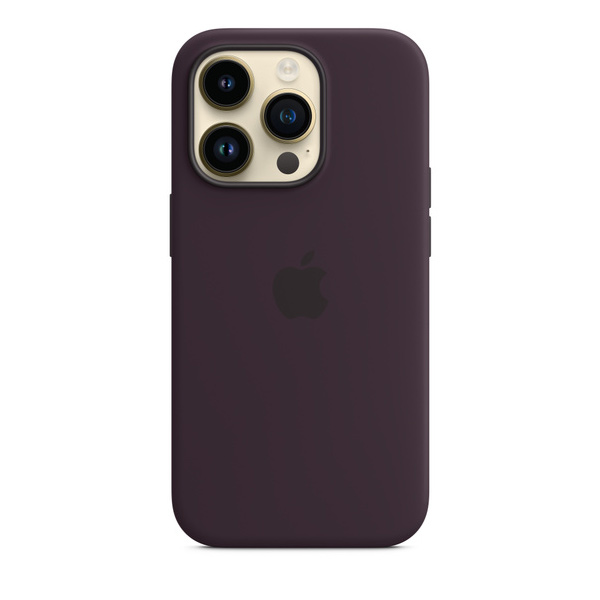 Silikónový zadný kryt pre Apple iPhone 14 Pro s MagSafe, bazovo fialová