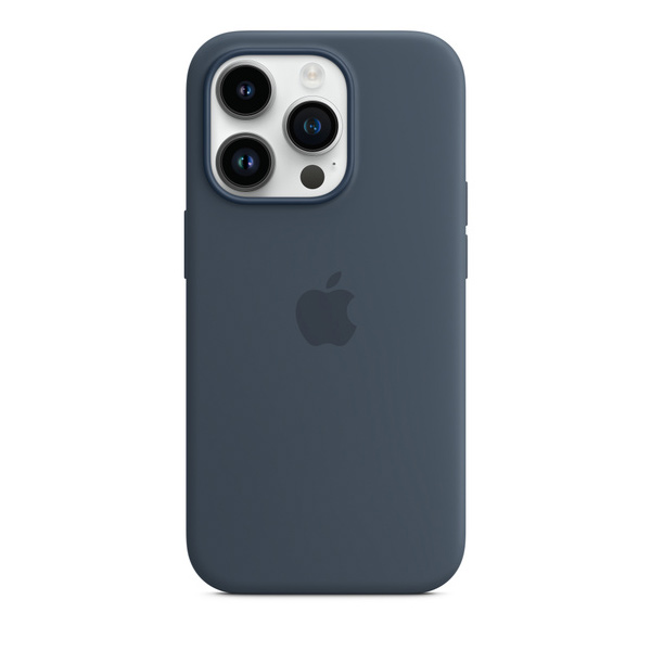Silikónový zadný kryt pre Apple iPhone 14 Pro s MagSafe, búrkovo modrá Silikónový zadný kryt pre Apple iPhone 14 Pro s MagSafe, búrkovo modrá