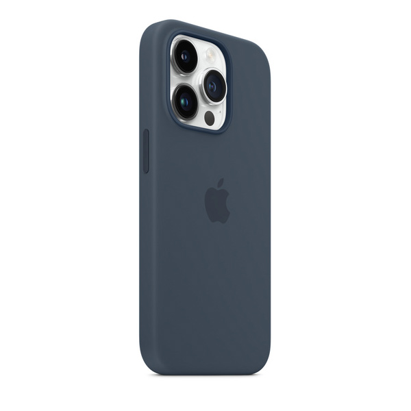 Silikónový zadný kryt pre Apple iPhone 14 Pro s MagSafe, búrkovo modrá Silikónový zadný kryt pre Apple iPhone 14 Pro s MagSafe, búrkovo modrá