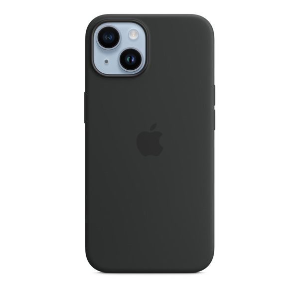 Silikónový zadný kryt pre Apple iPhone 14 s MagSafe, polnočná