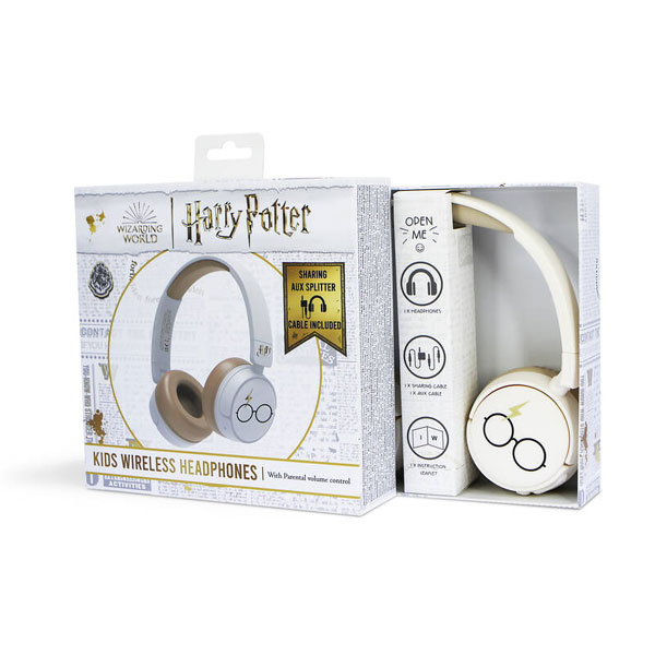 Detské bezdrôtové slúchadlá OTL Technologies Harry Potter, biele