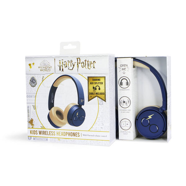 Detské bezdrôtové slúchadlá OTL Technologies Harry Potter, modré