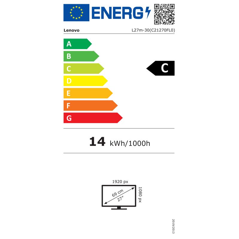 Lenovo L27m-30 27"FHD IPS 75Hz 16:9 1000:1 250cd 4ms repro USB-hub USB-C+HDMI+VGA Pivot