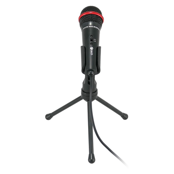 Stolný mikrofón C-TECH MIC-01, 3,5" stereo jack, 2.5m