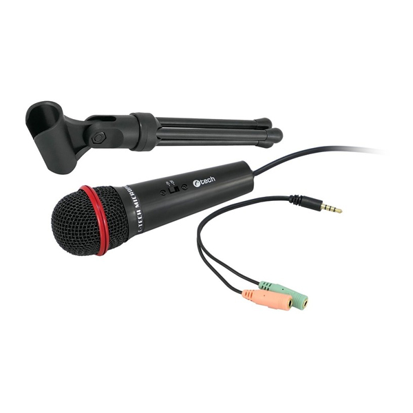 Mikrofón C-TECH MIC-01, čierny