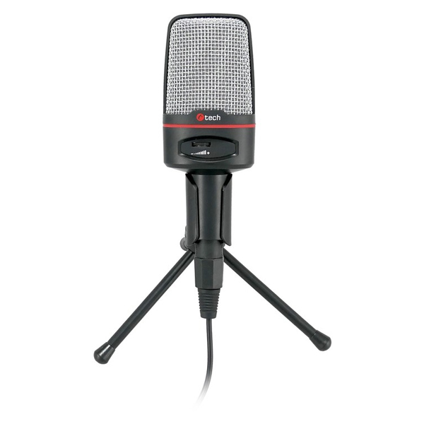 Mikrofón C-TECH MIC-02, čierny