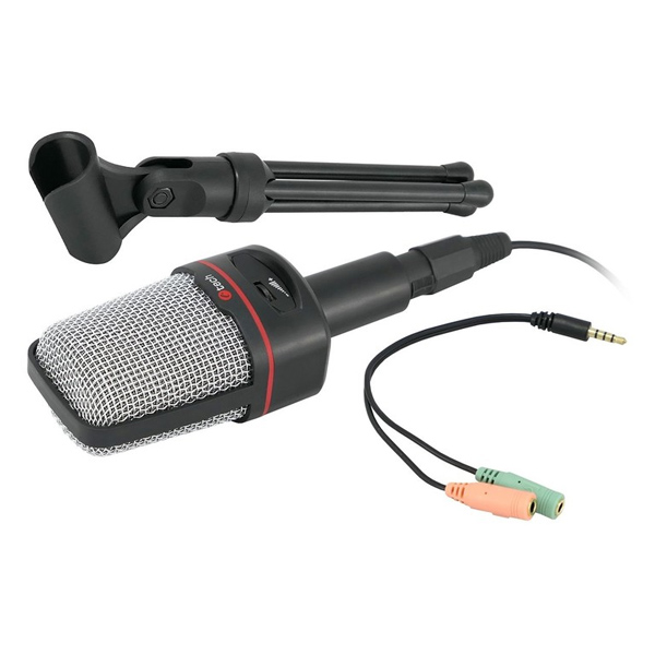 Mikrofón C-TECH MIC-02, čierny