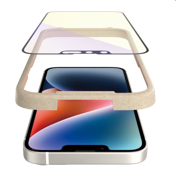 Ochranné sklo PanzerGlass Anti-Bluelight AB pre Apple iPhone 14, 13, 13 Pro, čierna