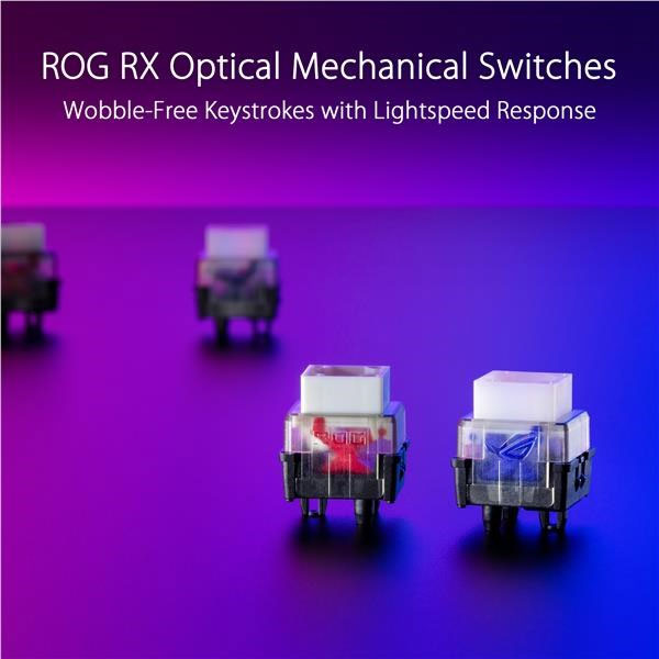 ASUS ROG Strix Scope NX bezdrôtová klávesnica Deluxe (ROG RX RED / PBT), US