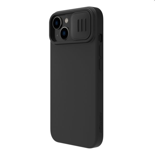 Zadný silikónový kryt Nillkin CamShield Silky pre Apple iPhone 14 Plus, čierna Zadný silikónový kryt Nillkin CamShield Silky pre Apple iPhone 14 Plus, čierna