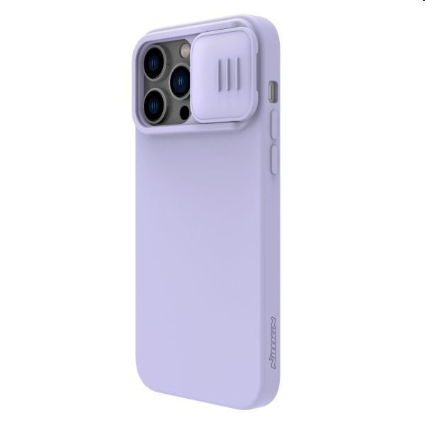 Zadný silikónový kryt Nillkin CamShield Silky pre Apple iPhone 14 Pro, fialová